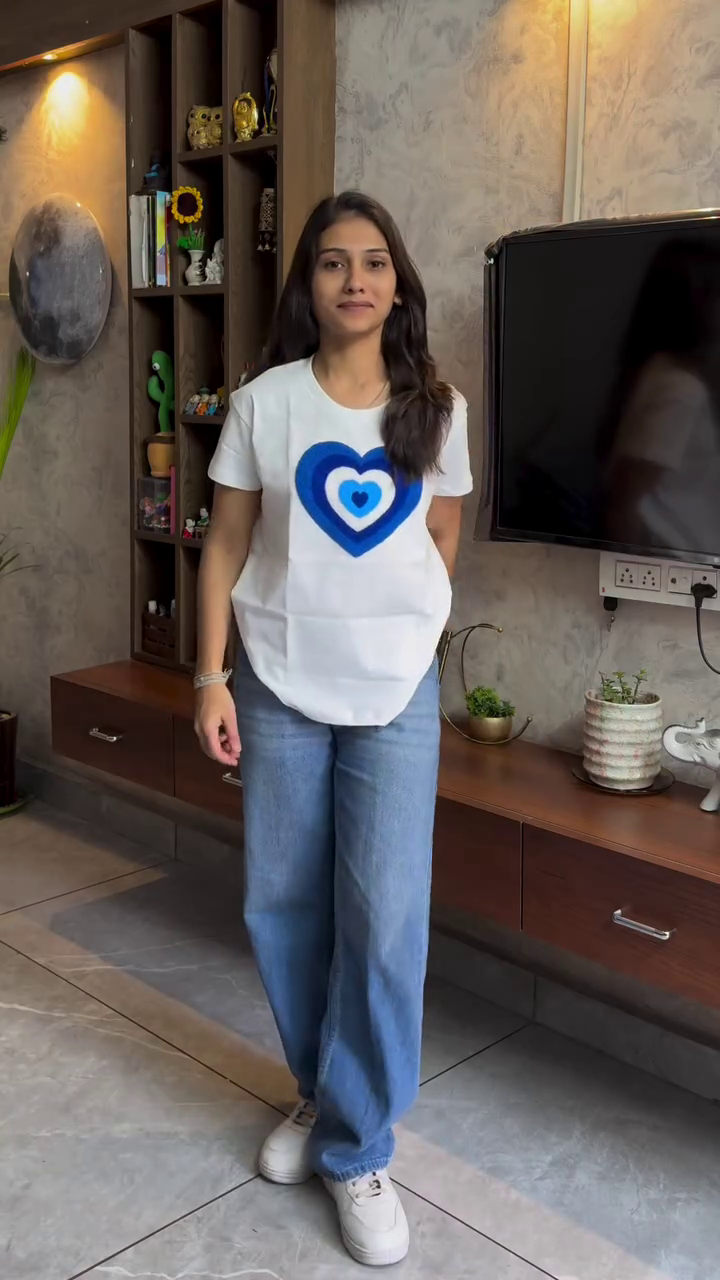 Abstract Art Print Brown T-Shirt