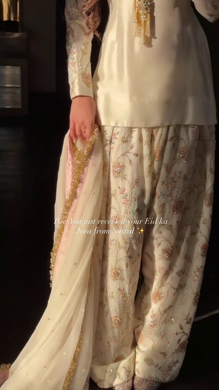 Elegant Ivory Festive Suit Set