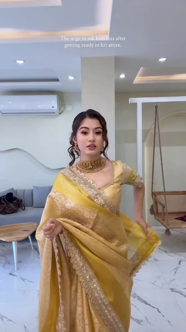 Royal Mustard Silk Saree