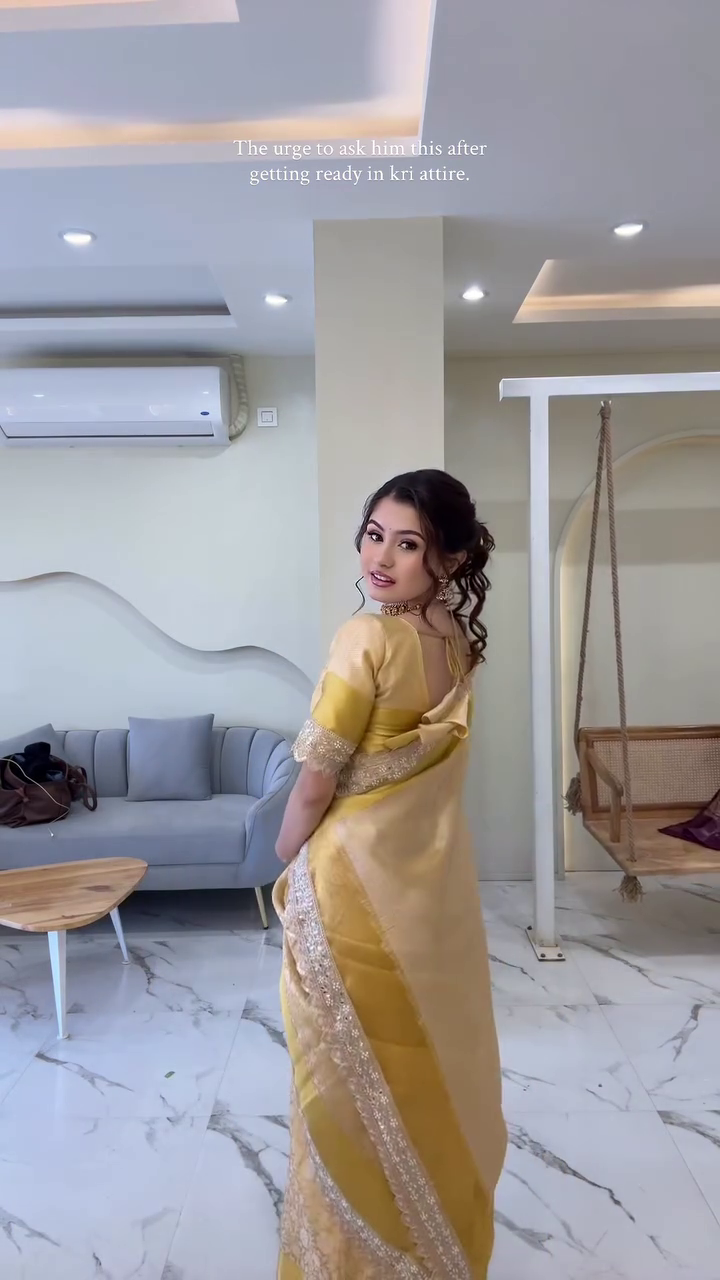 Royal Mustard Silk Saree