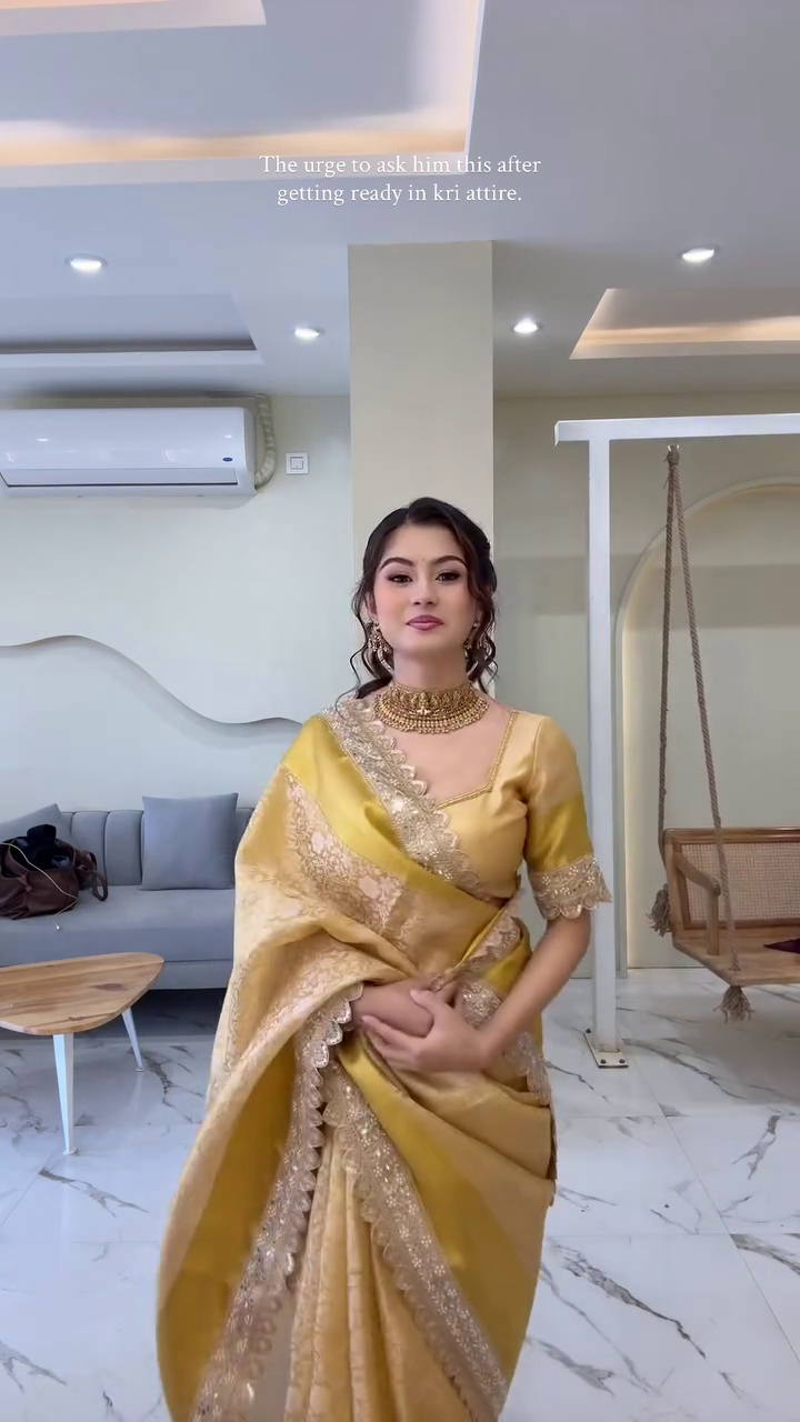 Royal Mustard Silk Saree