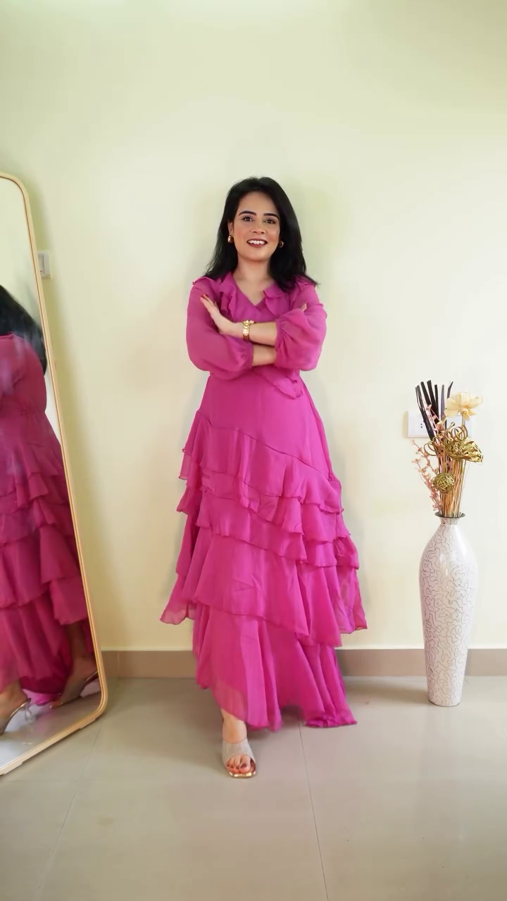 Brown Zebra Print Tiered Maxi Dress