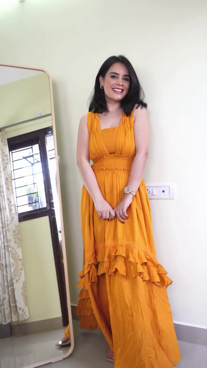 Brown Zebra Print Tiered Maxi Dress