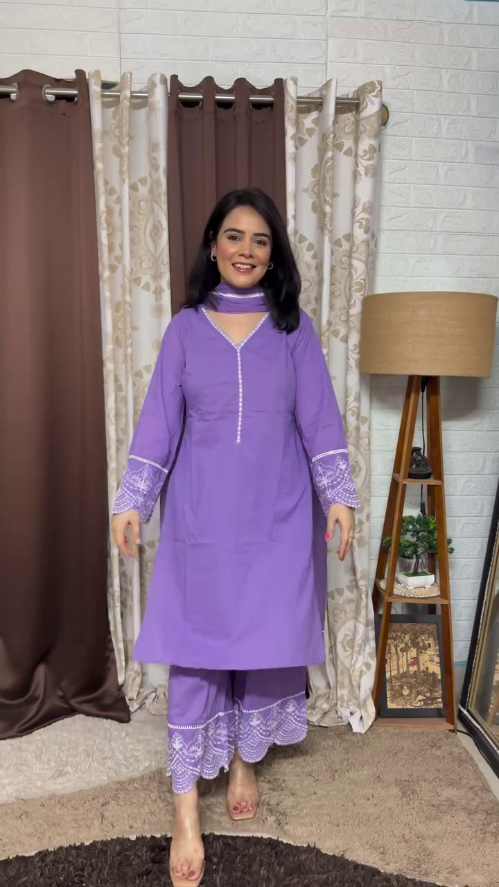 Teal Floral Printed Kurta Set