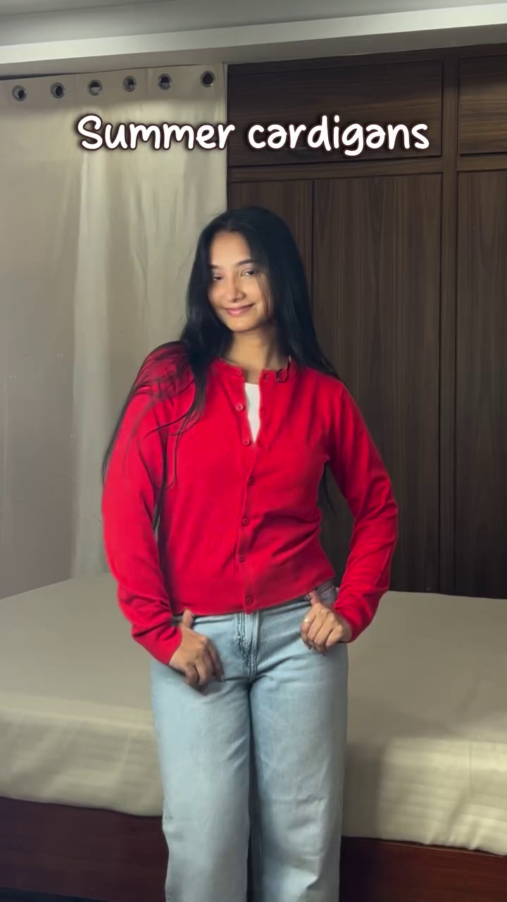 Red Summer Cardigan