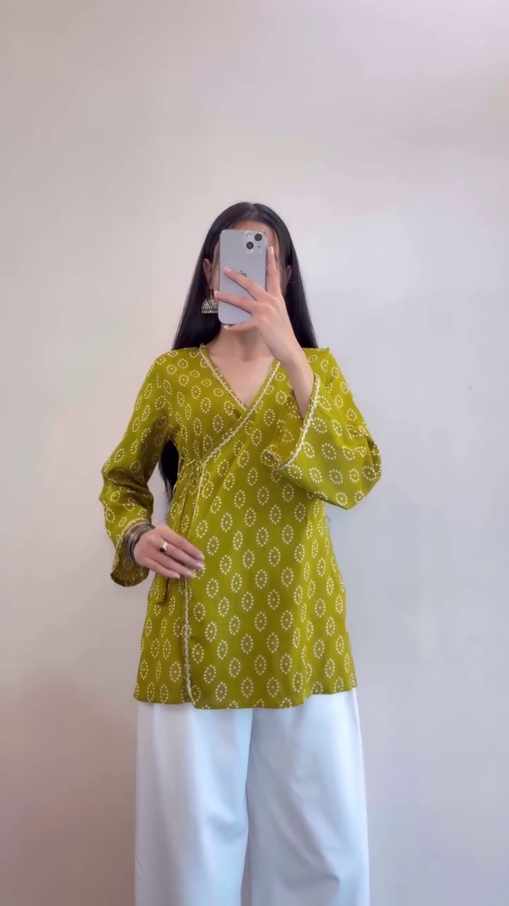 Pink Floral Printed Kurti