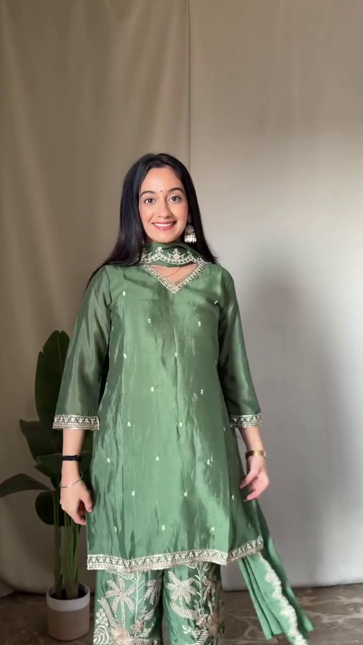 Lavender Embroidered Ethnic Suit