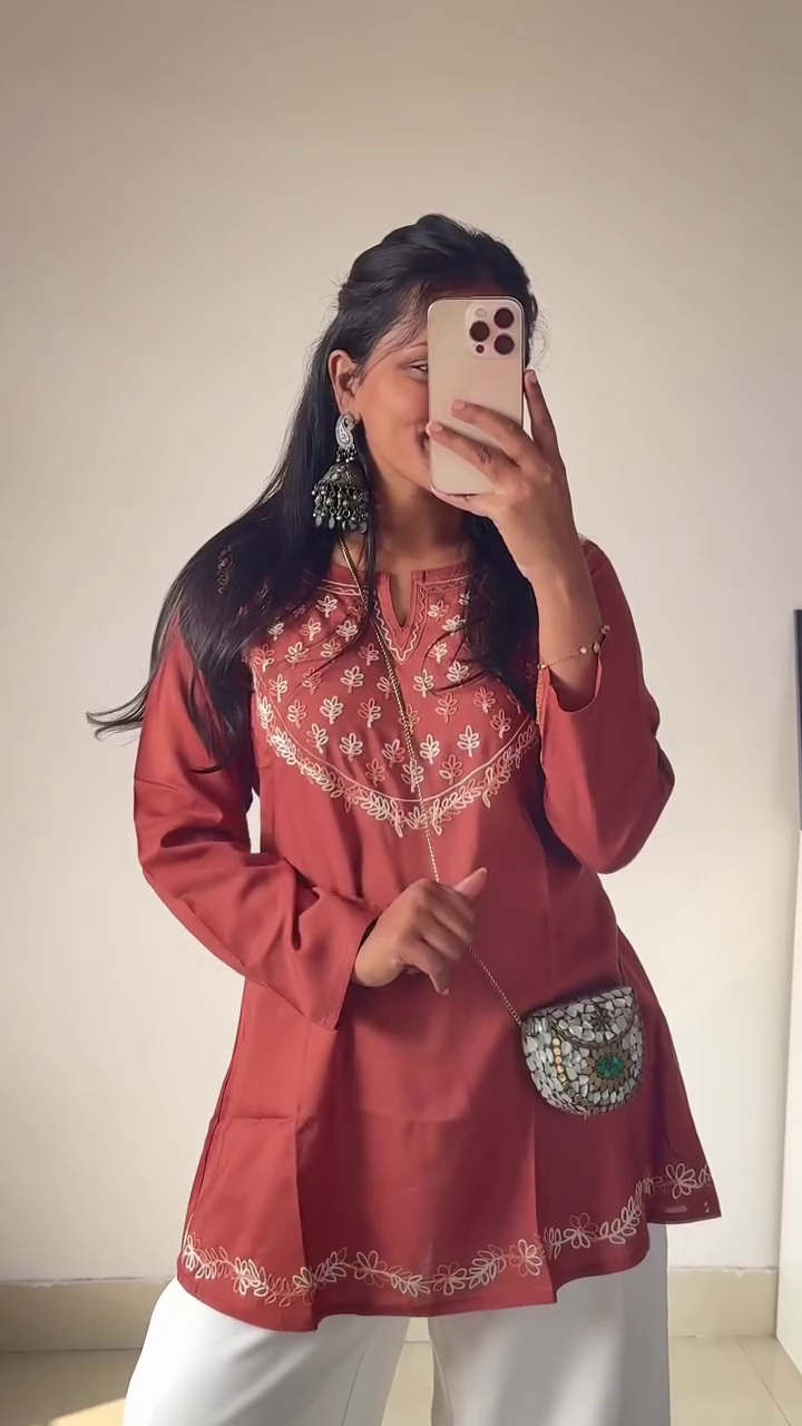 Pink Floral V-Neck Boho Top