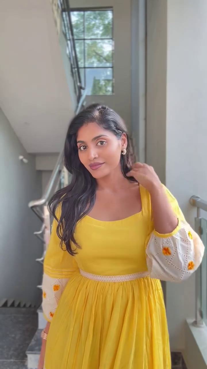 Yellow Flared Maxi Dress