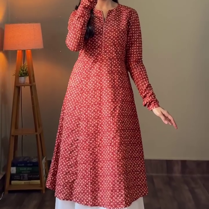 Maroon Muse Kurta