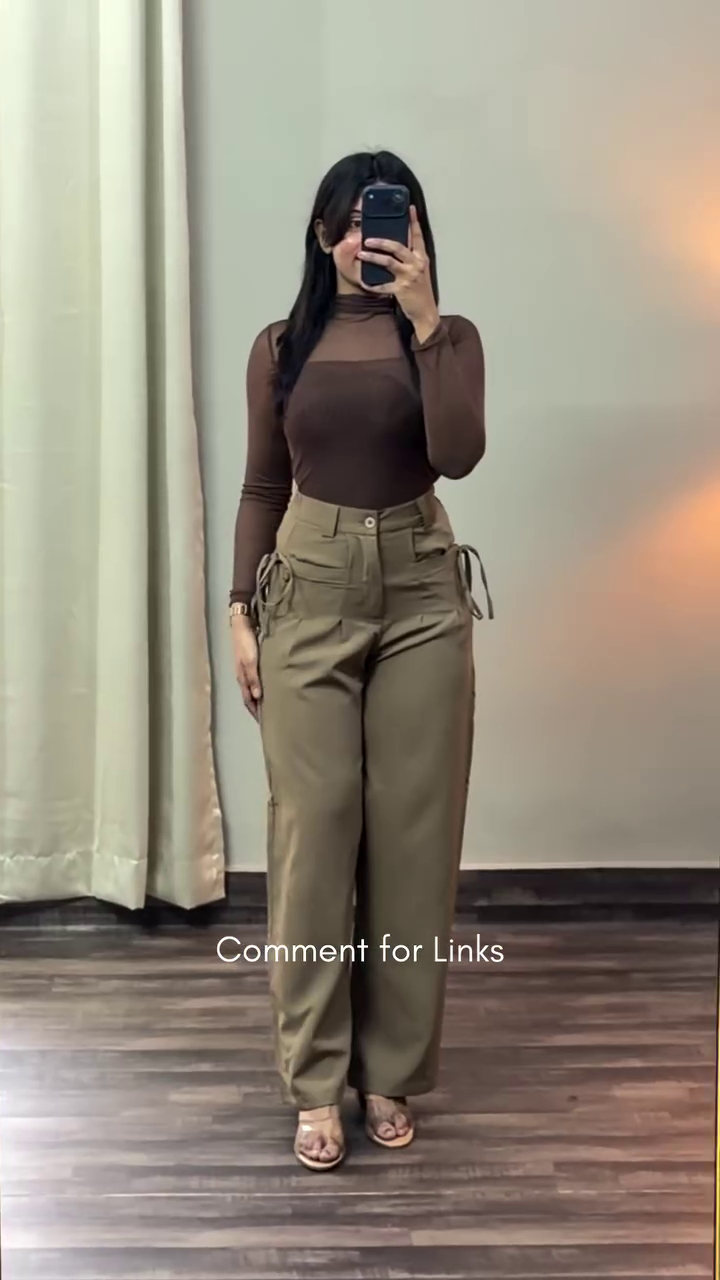 Olive Print Casual Top