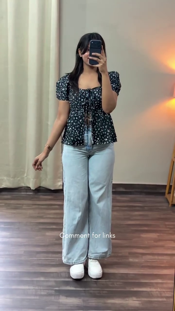 Blue Utility Cargo Jeans