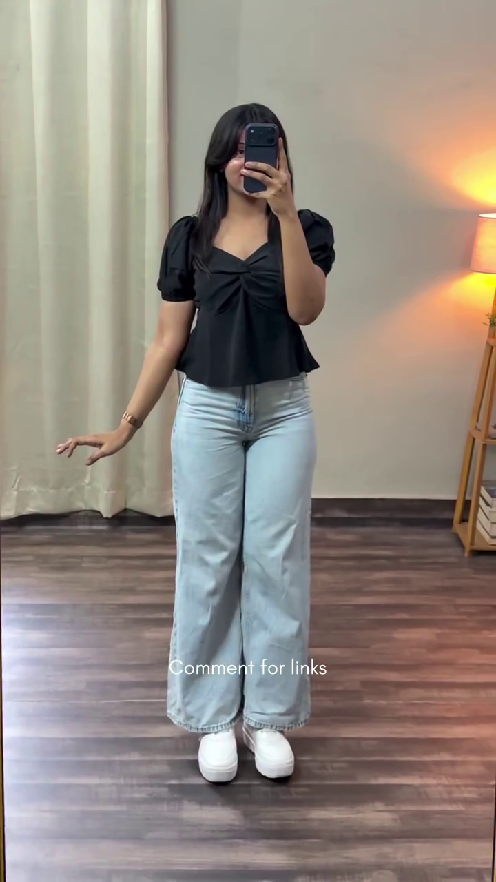 Blue Utility Cargo Jeans