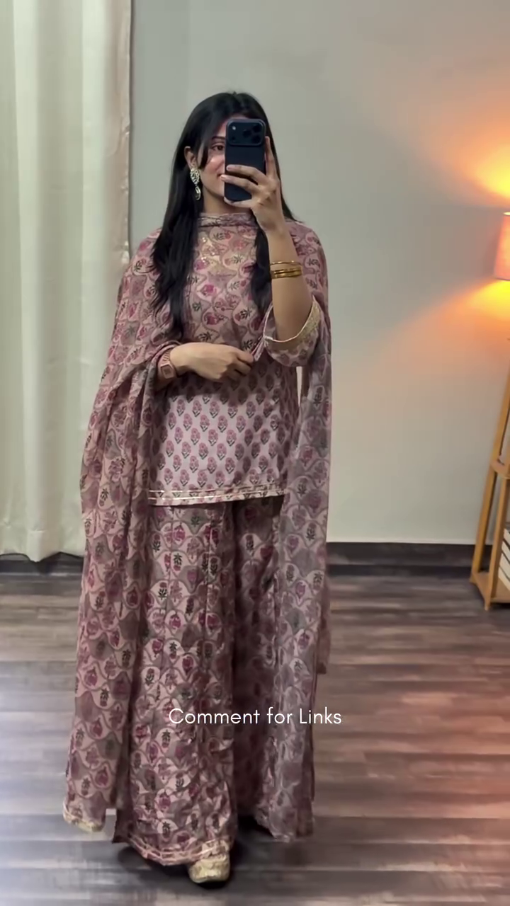 Royal Rust Anarkali Set