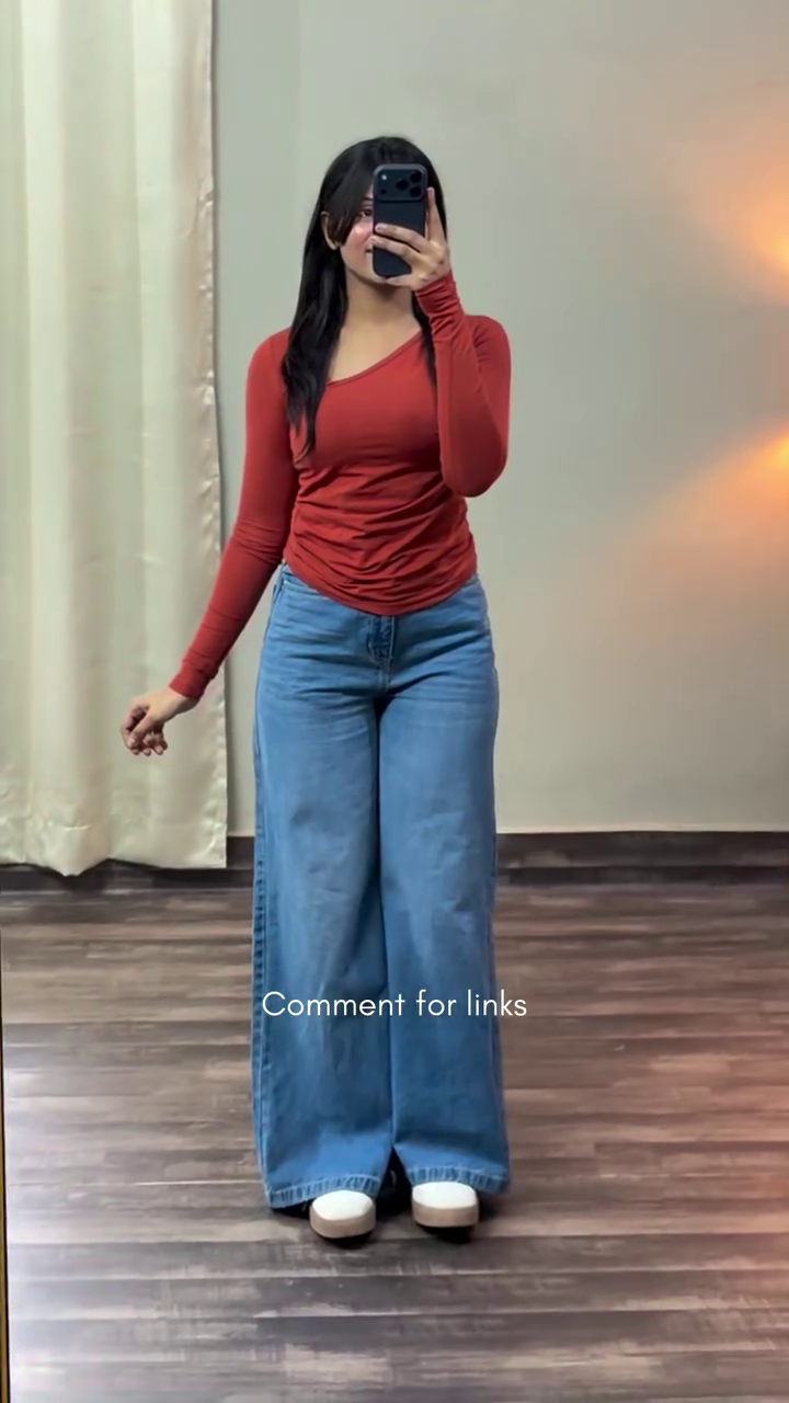 Electric Blue Smocked Peplum Top