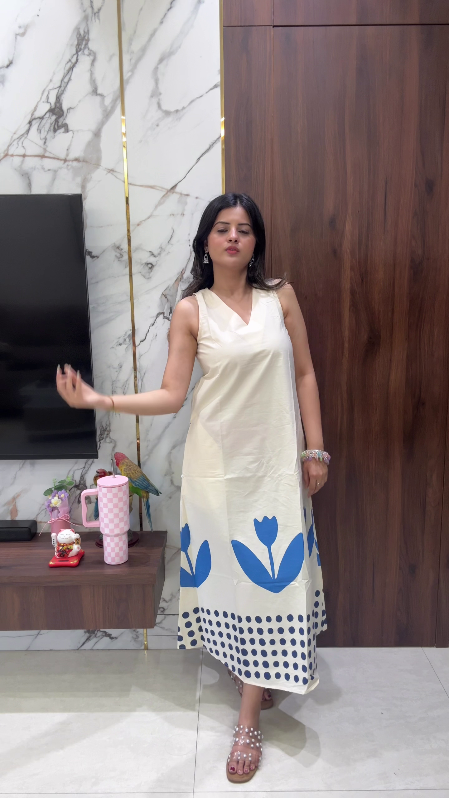 Tulip Bloom Midi Dress