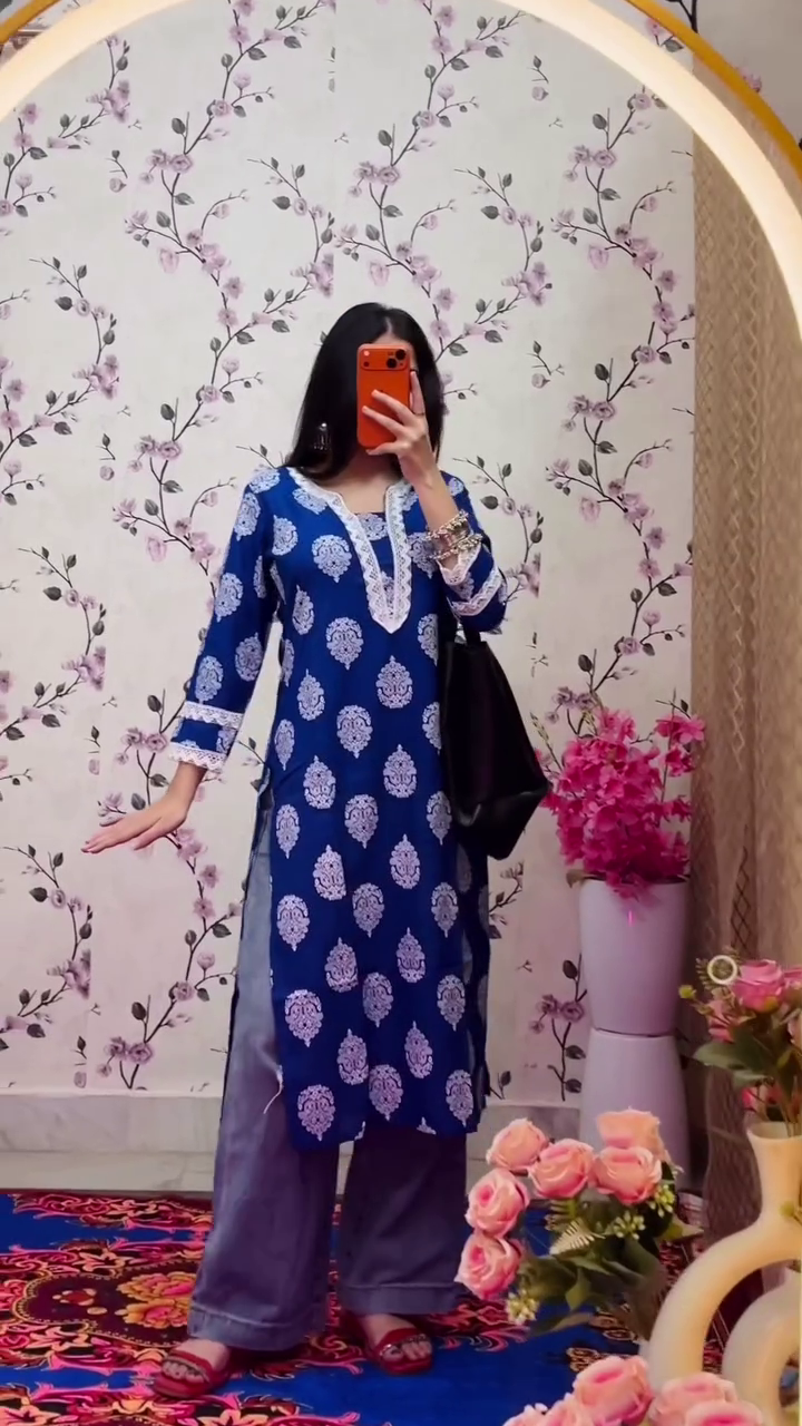 Royal Blue Ethnic Kurta Set