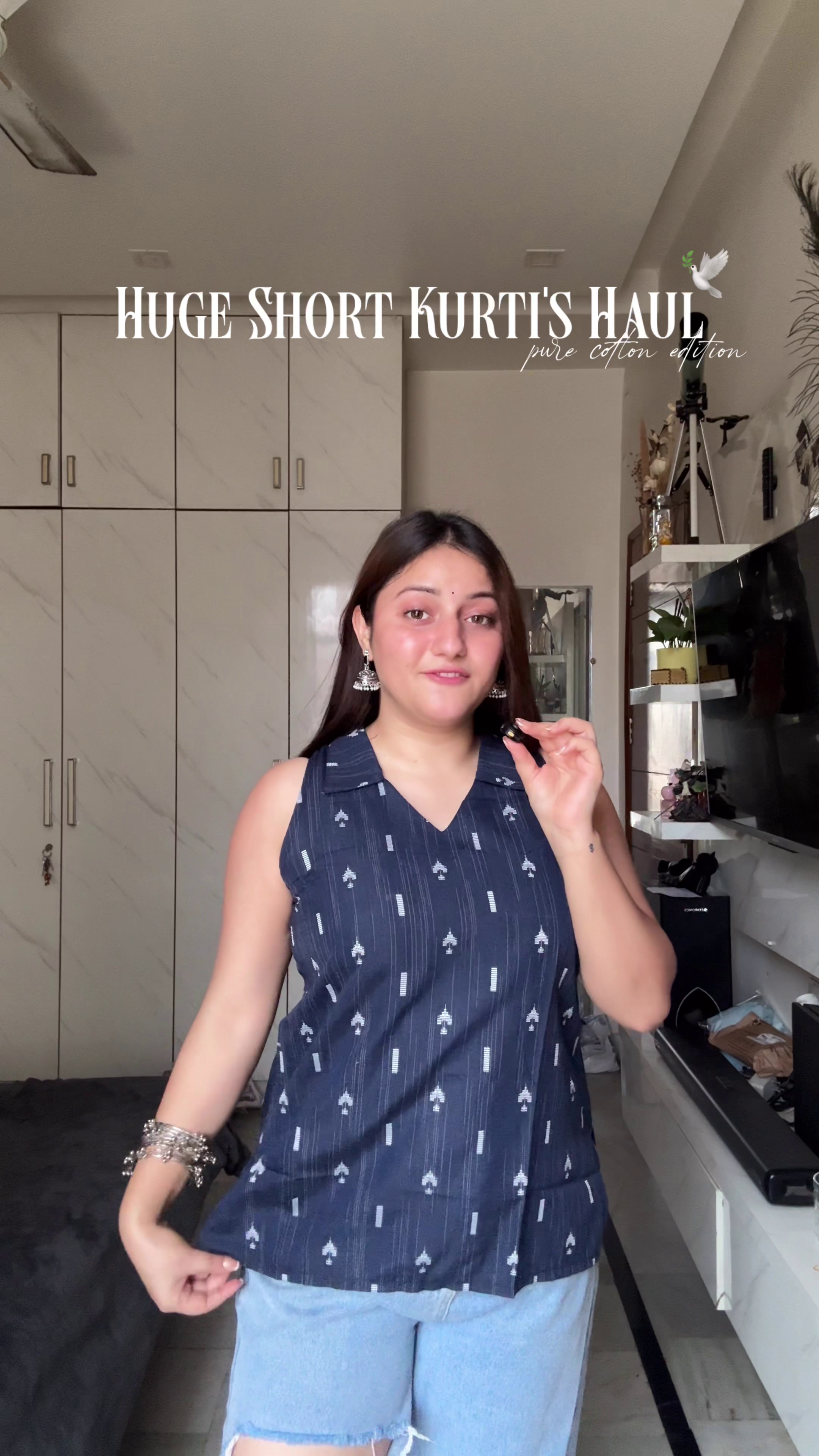 Mustard Motif Sleeveless Top