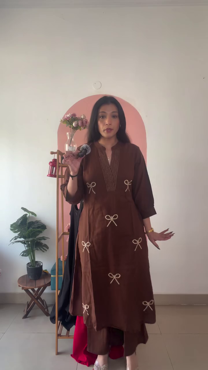 Rustic Bow Detail Kurta Set