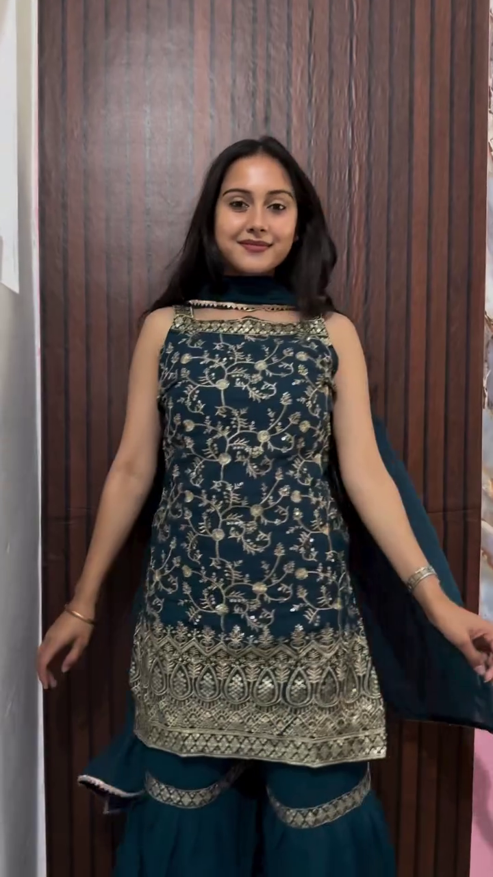 Sage Shine Festive Suit