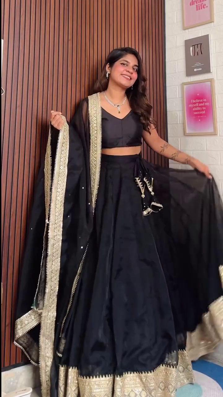 Noir Grace Lehenga Set