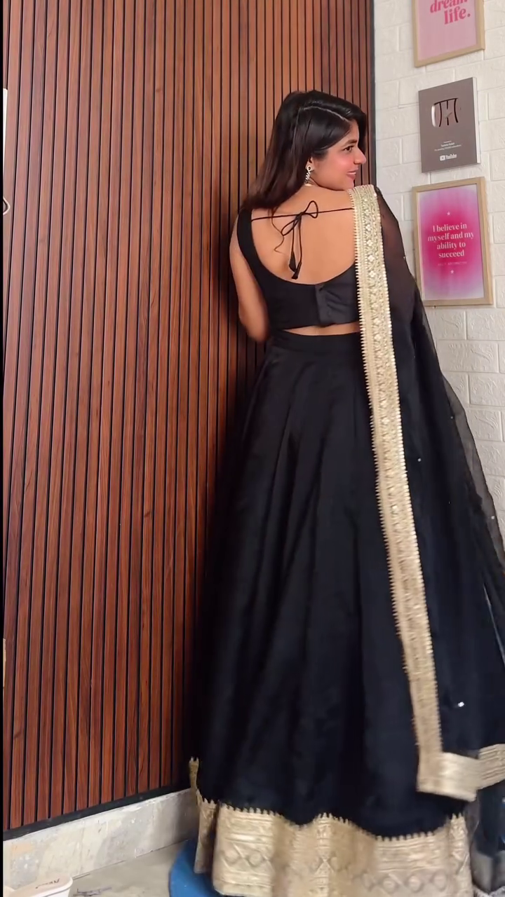 Noir Grace Lehenga Set