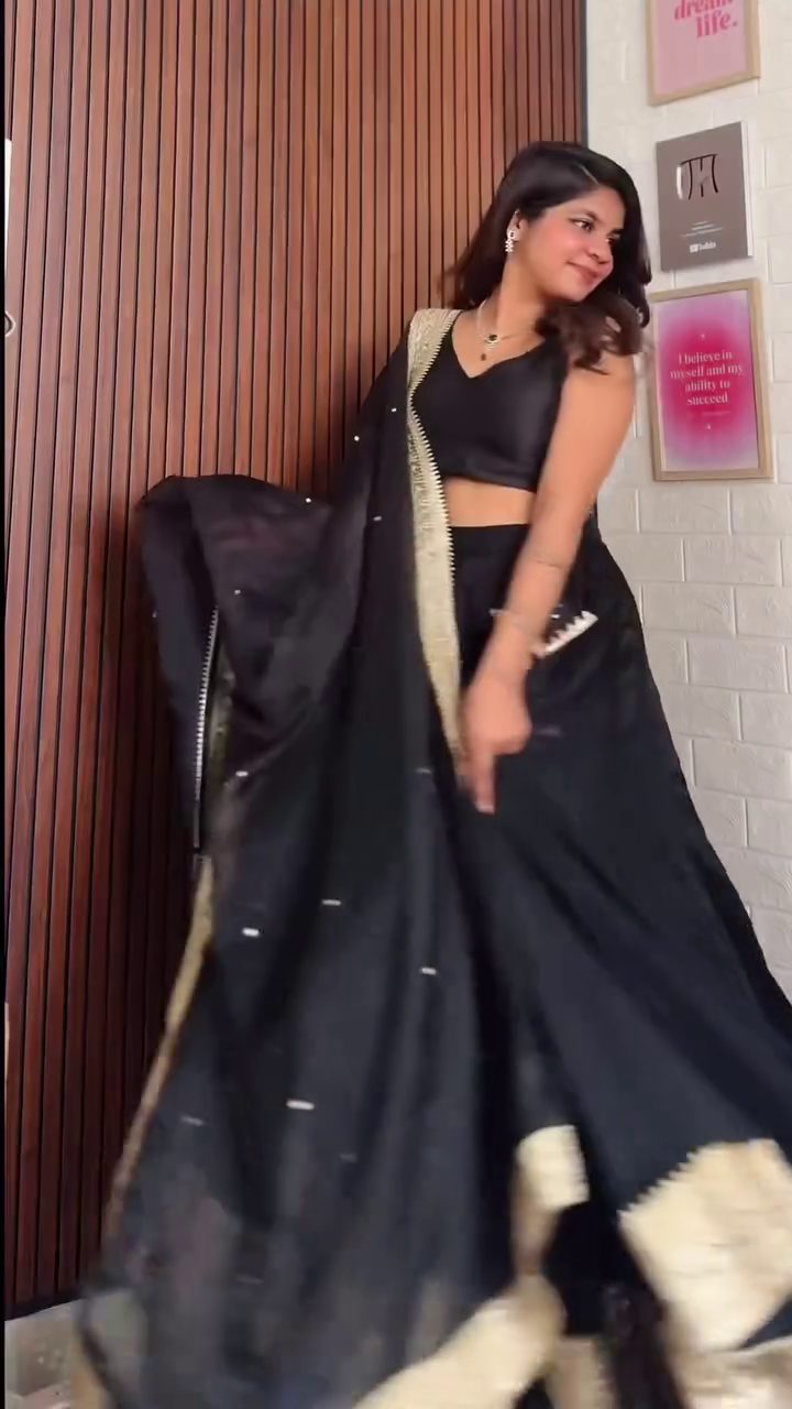 Noir Grace Lehenga Set