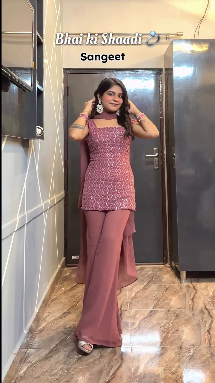 Lavender Haldi Flare Set