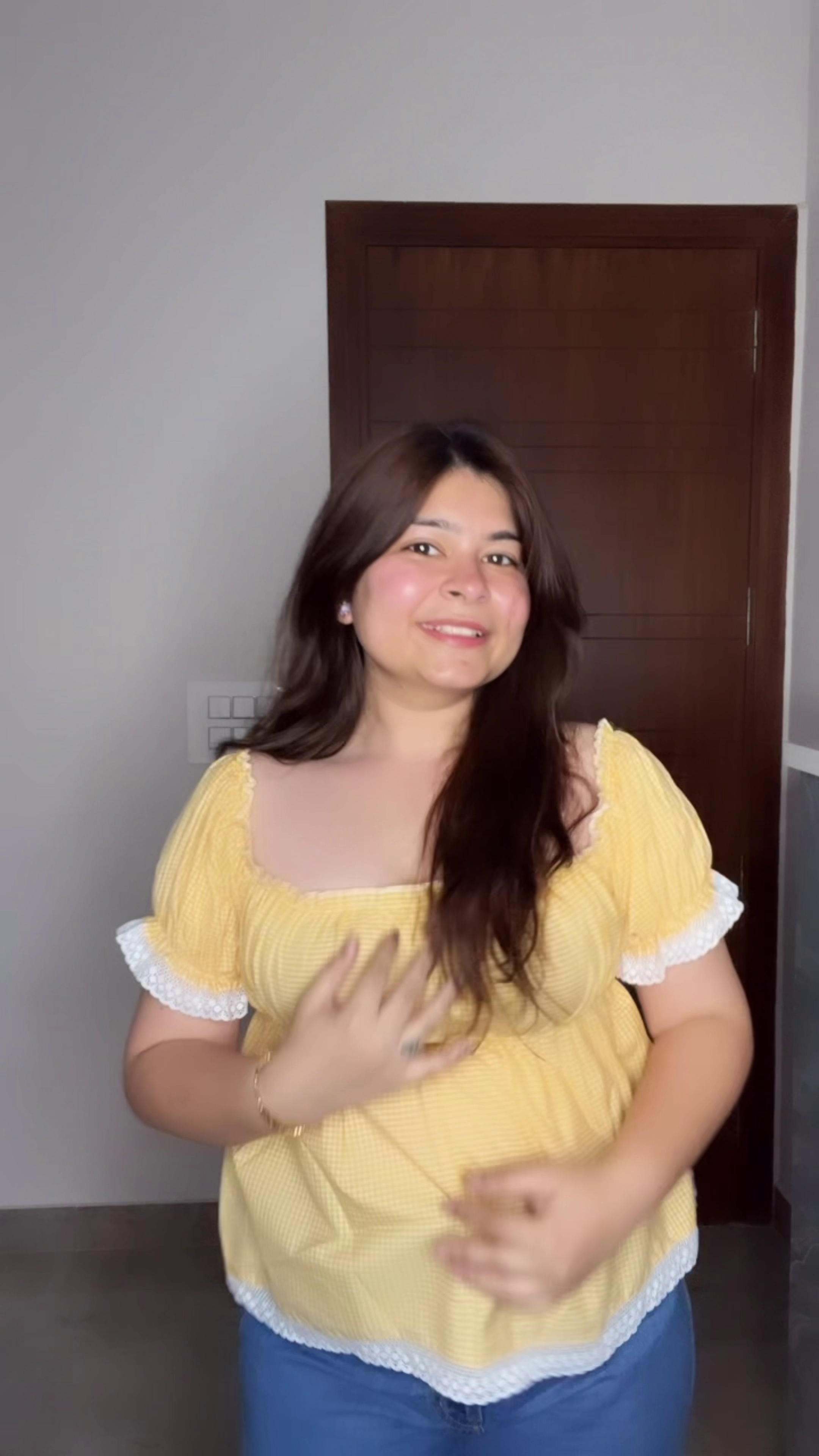 Soft Sky Puff Sleeve Top