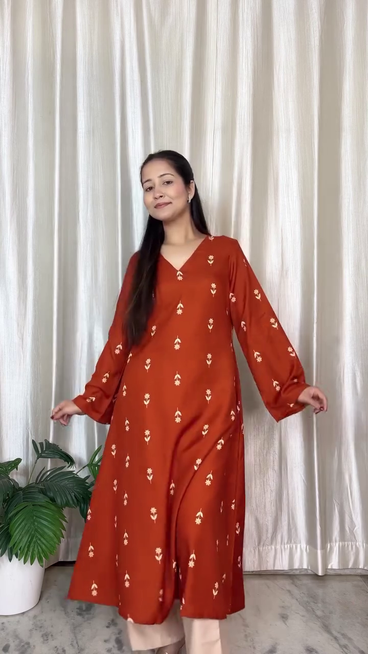 Ruby Embroidered Kurta Set