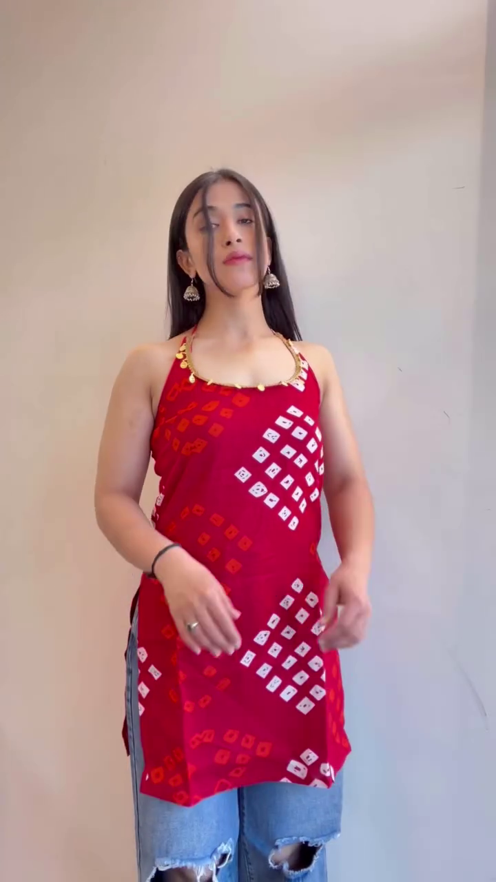 Olive Printed Everyday Kurti