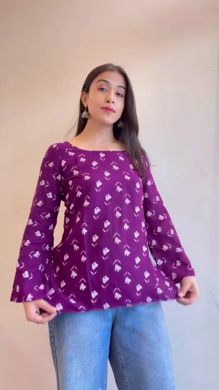 Olive Printed Everyday Kurti