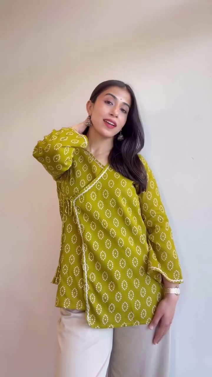 Lime Wrap Kurti Style