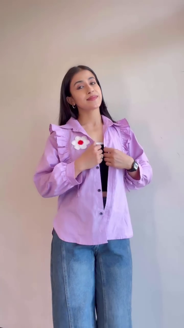 Soft Lilac Layered Shirt