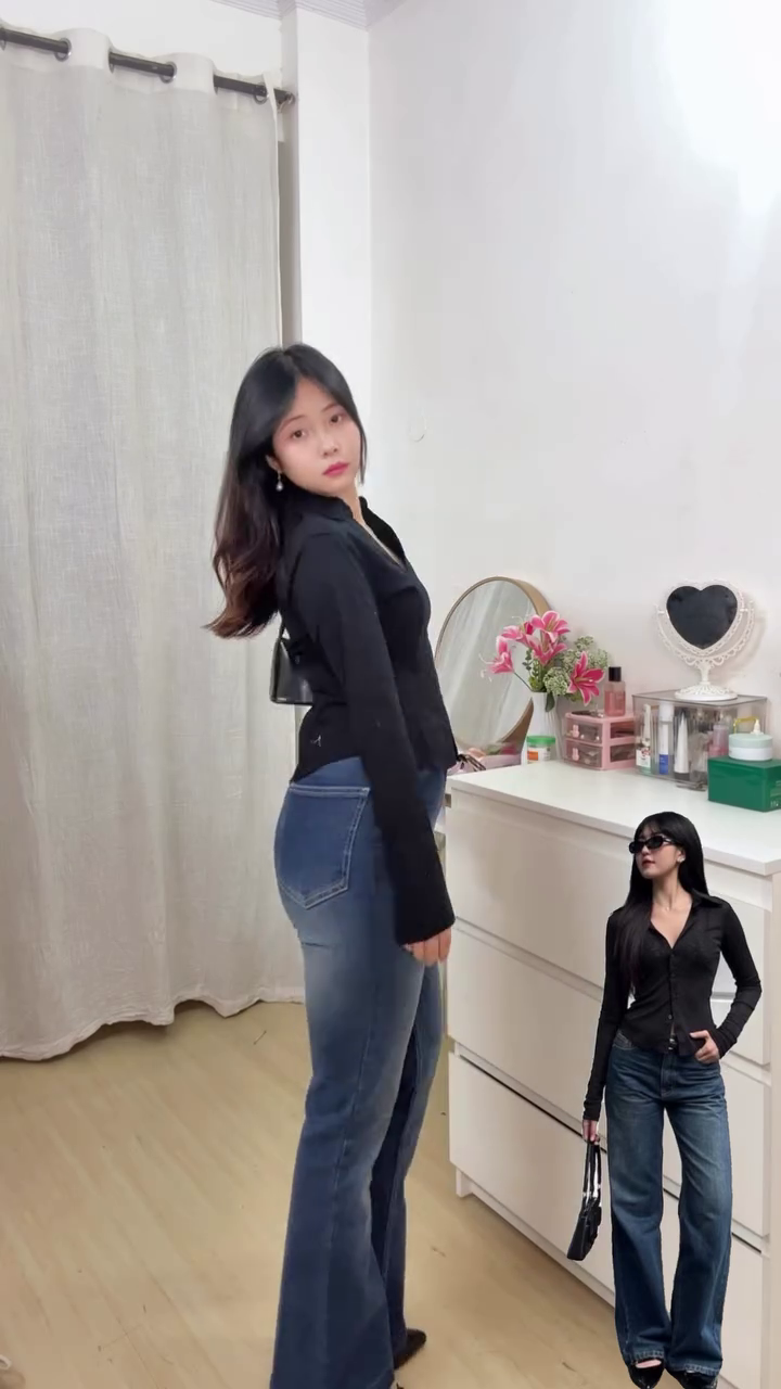 Classic Black Denim Look