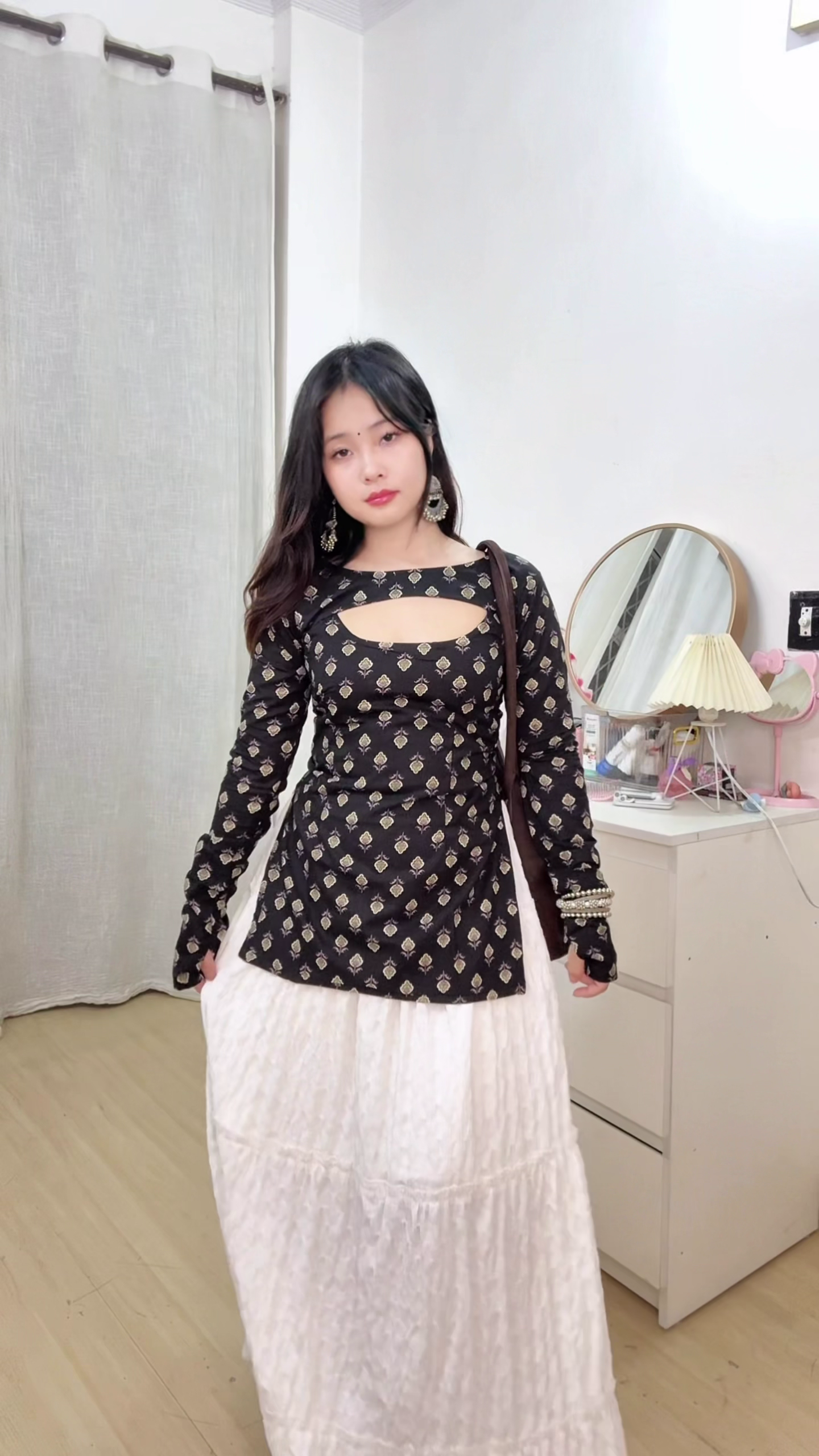 Wine Satin Party Top