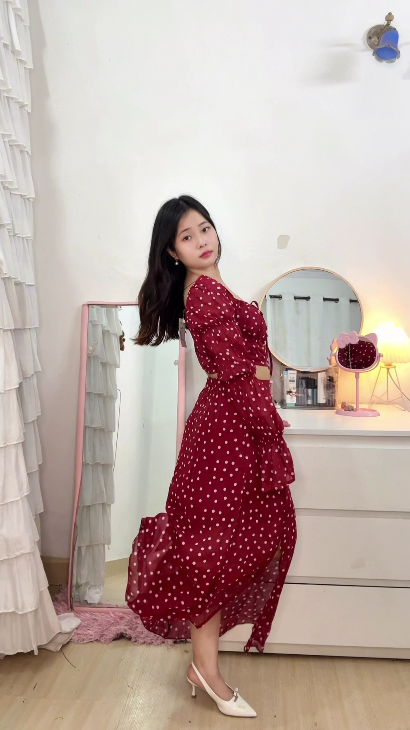 Red Polka Co-Ord Set