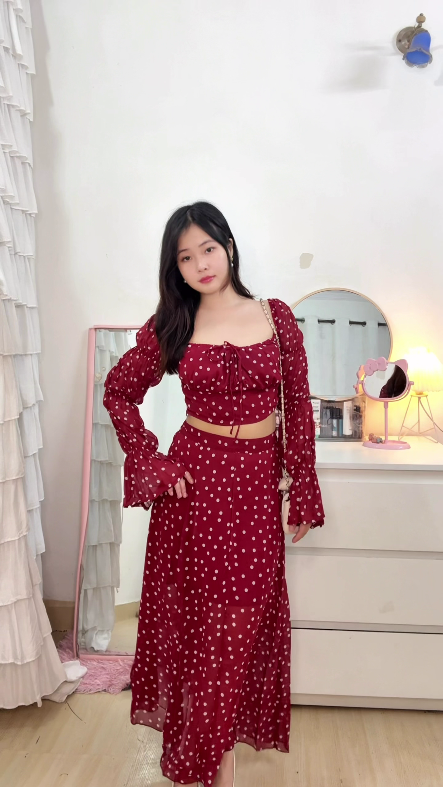 Red Polka Co-Ord Set