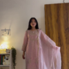 1011 (2) Olive Green Kurta Palazzo Set