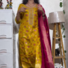 Yellow Festive Kurta Set with Dupatta