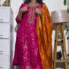 Yellow Festive Kurta Set with Dupatta