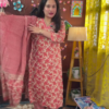 Bright Pink Embroidered Kurta Set