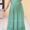 1056 (5) Red Pleated Maxi Dress