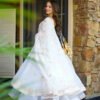 1210_2.jpg Light Ivory Soft Chiffon Kurta Set with Hand Gotta Work