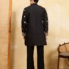 374_4 Royal Black Embroidered Designer Kurta Set with Premium Finish