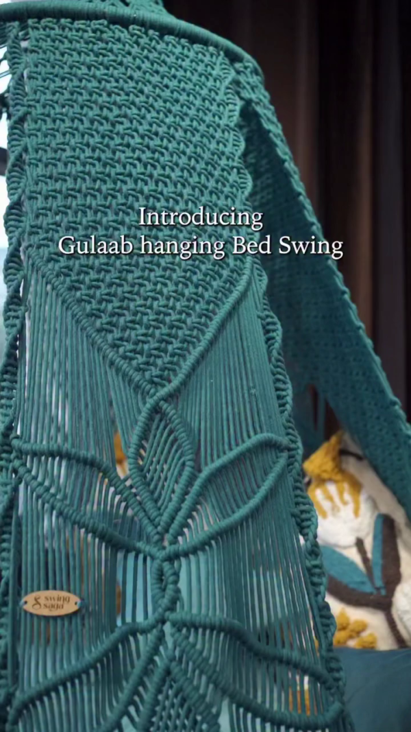 42 (1) Premium Macrame Hanging Swing Chair