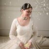 6116_3.jpg Off White Lucknowi Special Readymade Anarkali Suit Set