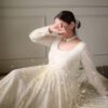 6116_4.jpg Off White Lucknowi Special Readymade Anarkali Suit Set