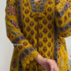 Mustard Printed Kurta Set with Dupatta
