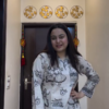 Dark Floral Short Kurti with Pants